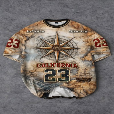 Sublimition Drop Shoulder T-Shirt For Men