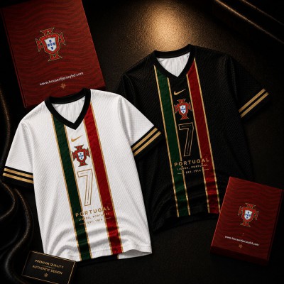 Portugal Combo Fan jersey black and white
