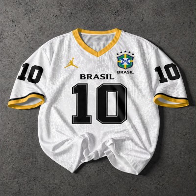 Brazil Fan jersey for men white