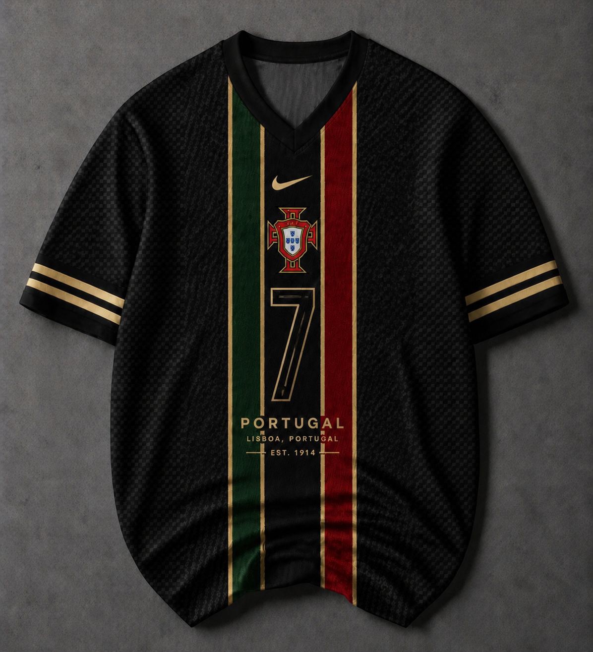 Portugal Fan jersey Black