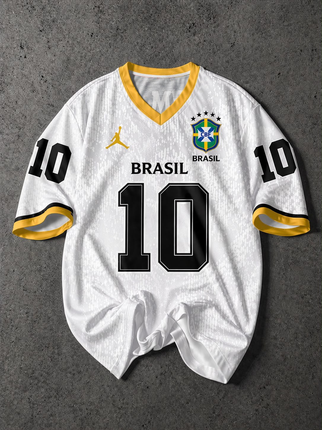 Brazil Fan jersey for men white